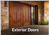 Sealing strips for exterior doors